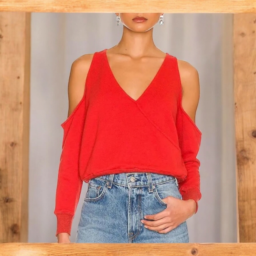 n:philanthropy Ventura Sweatshirt in Red - Small